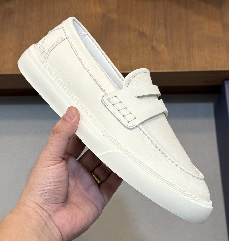 Dior Men's Vamp-Strap Slip-On Shoes