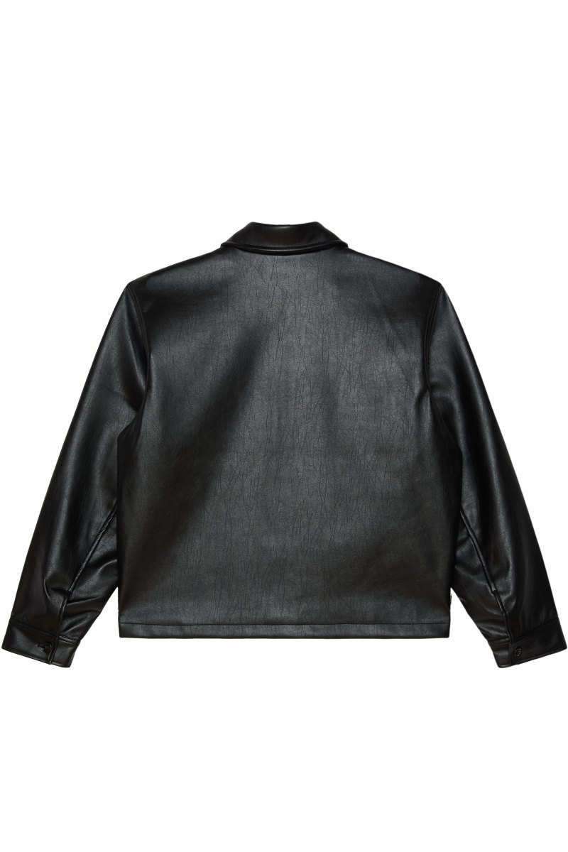 OBEY WORKMAN PU JACKET Black