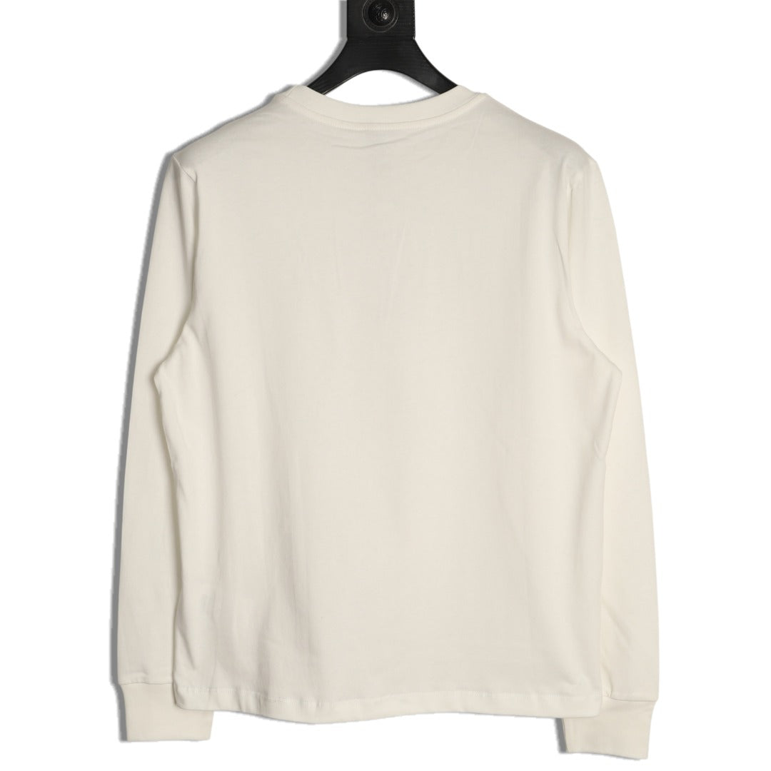 Moncler Lettering Long-Sleeve T-Shirt - Cream